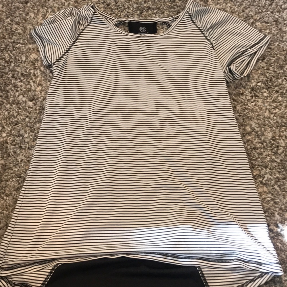 striped athletic shirt